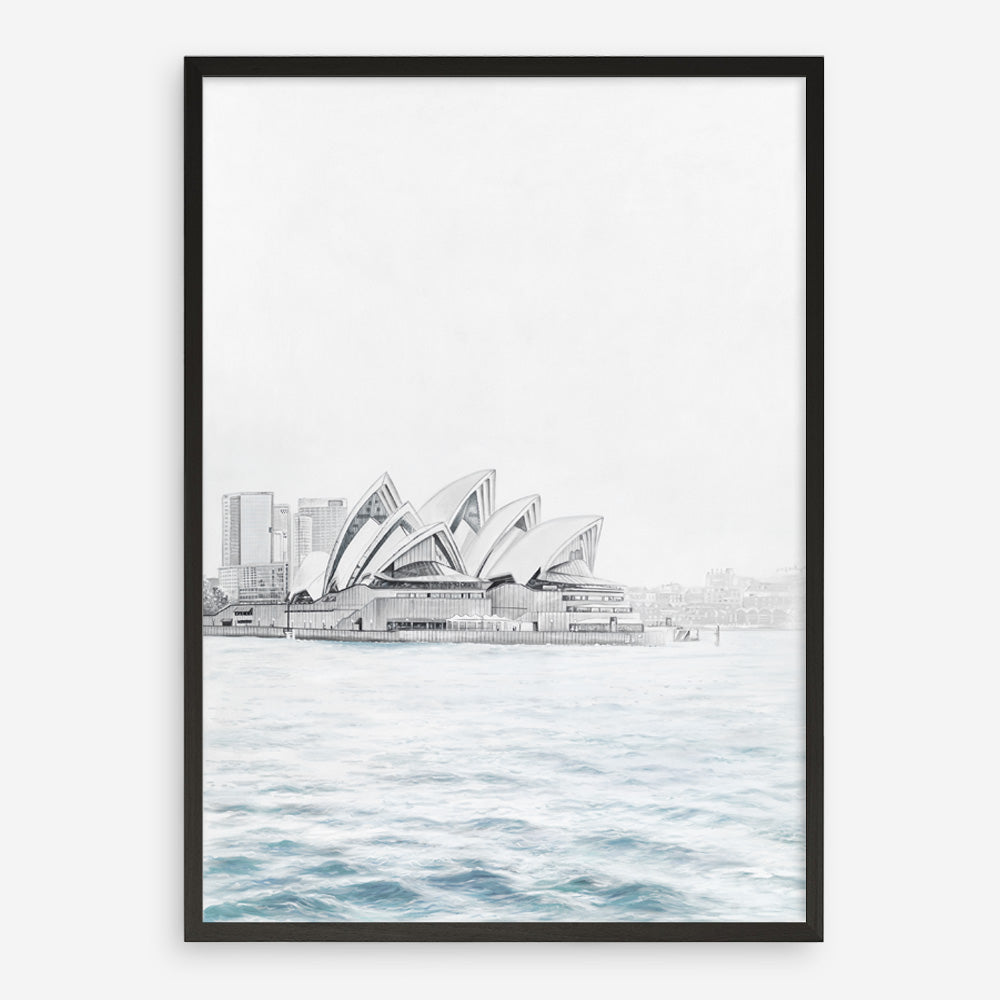 Shop Sydney Opera House Art Print a coastal themed painted wall art print from The Print Emporium wall artwork collection - Buy Australian made fine art painting style poster and framed prints for the home and your interior decor room, TPE-754-AP