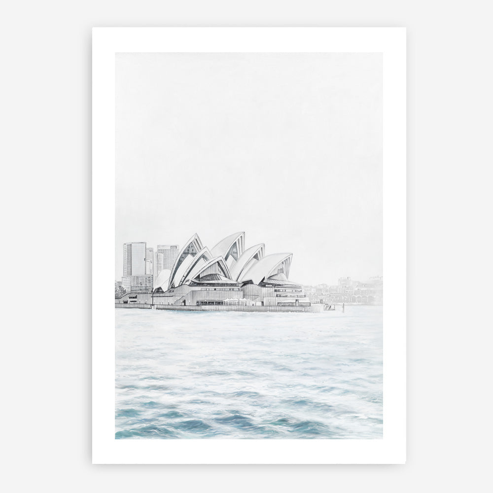 Shop Sydney Opera House Art Print a coastal themed painted wall art print from The Print Emporium wall artwork collection - Buy Australian made fine art painting style poster and framed prints for the home and your interior decor room, TPE-754-AP