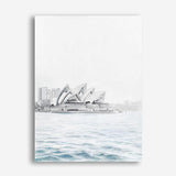 Shop Sydney Opera House Canvas Print a coastal themed painted framed canvas wall art print from The Print Emporium artwork collection - Buy Australian made fine art painting style stretched canvas prints for the home and your interior decor space, TPE-754-CA-35X46-NF