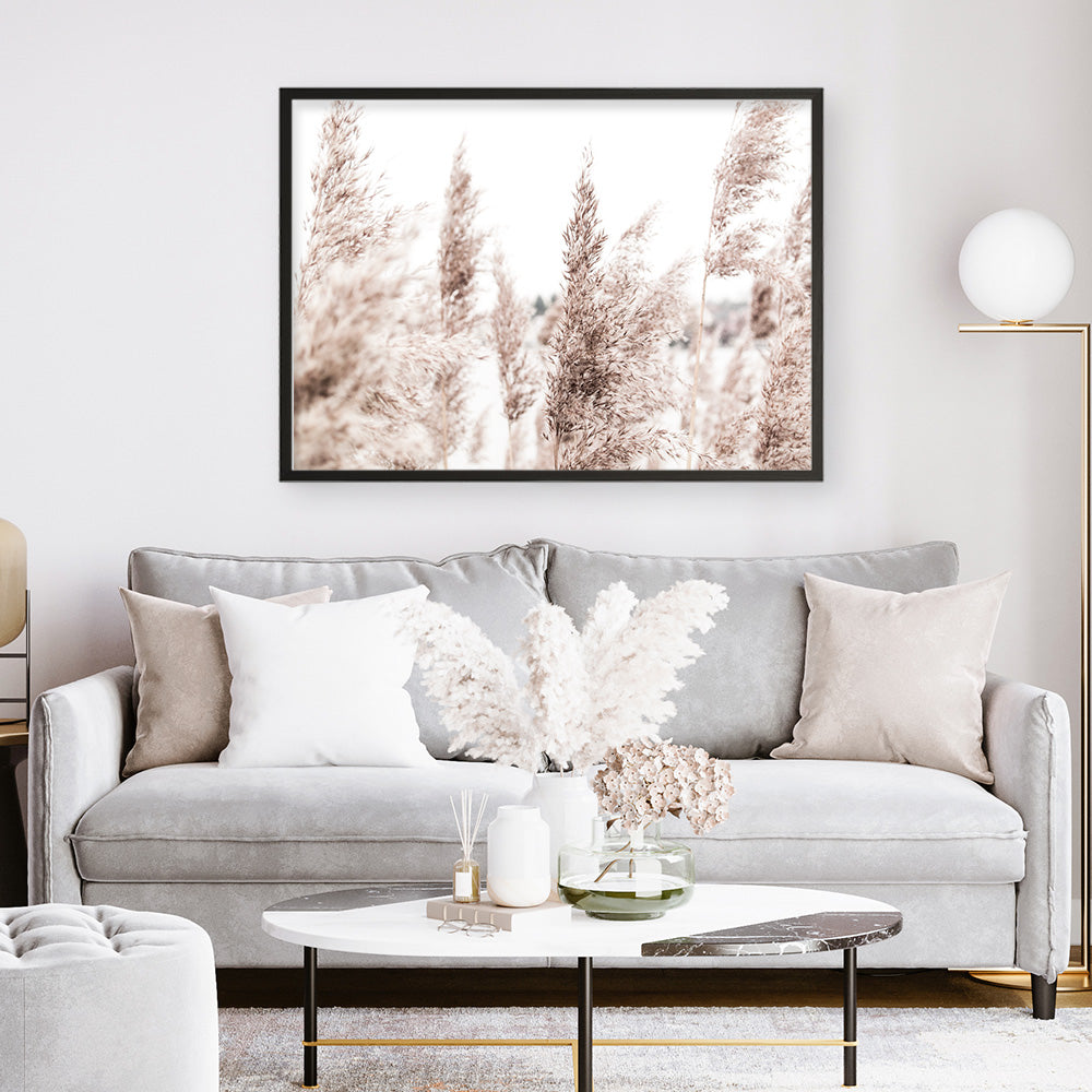 Shop Tall Pampas Grass Photo Art Print a coastal themed photography wall art print from The Print Emporium wall artwork collection - Buy Australian made fine art poster and framed prints for the home and your interior decor, TPE-914-AP
