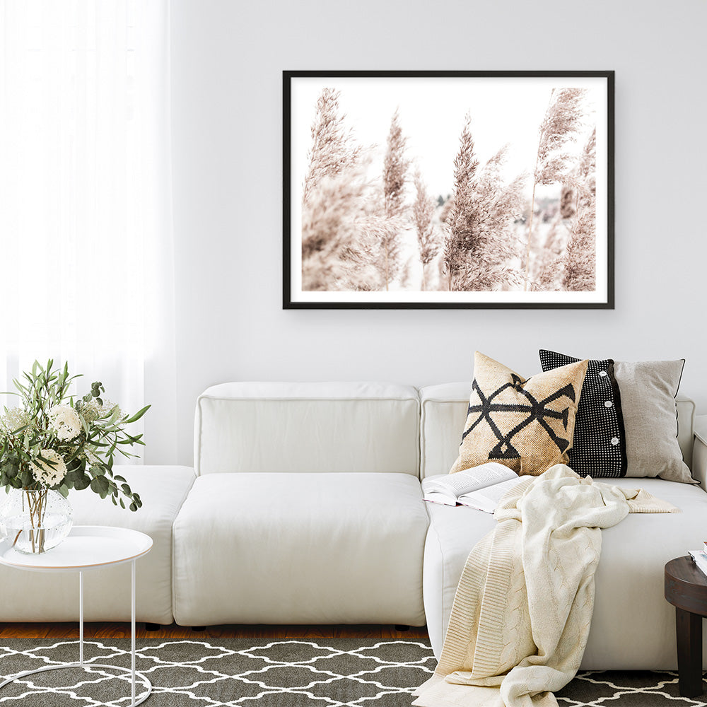 Shop Tall Pampas Grass Photo Art Print a coastal themed photography wall art print from The Print Emporium wall artwork collection - Buy Australian made fine art poster and framed prints for the home and your interior decor, TPE-914-AP