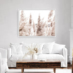 Shop Tall Pampas Grass Photo Canvas Print a coastal themed photography framed stretched canvas print from The Print Emporium wall artwork collection - Buy Australian made prints for the home and your interior decor space, TPE-914-CA-35X46-NF