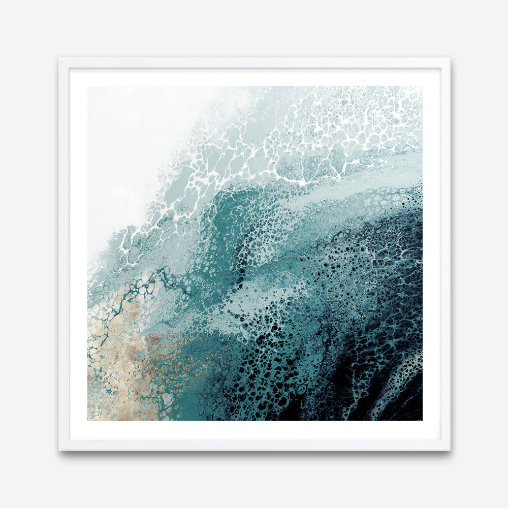 Shop Teal Aisa Teal Version (Square) Art Print a painted abstract themed wall art print from The Print Emporium wall artwork collection - Buy Australian made fine art painting style poster and framed prints for the home and your interior decor room, TPE-PC-HB007-AP
