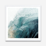 Shop Teal Aisa Teal Version (Square) Art Print a painted abstract themed wall art print from The Print Emporium wall artwork collection - Buy Australian made fine art painting style poster and framed prints for the home and your interior decor room, TPE-PC-HB007-AP