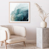 Shop Teal Aisa Teal Version (Square) Art Print a painted abstract themed wall art print from The Print Emporium wall artwork collection - Buy Australian made fine art painting style poster and framed prints for the home and your interior decor room, TPE-PC-HB007-AP