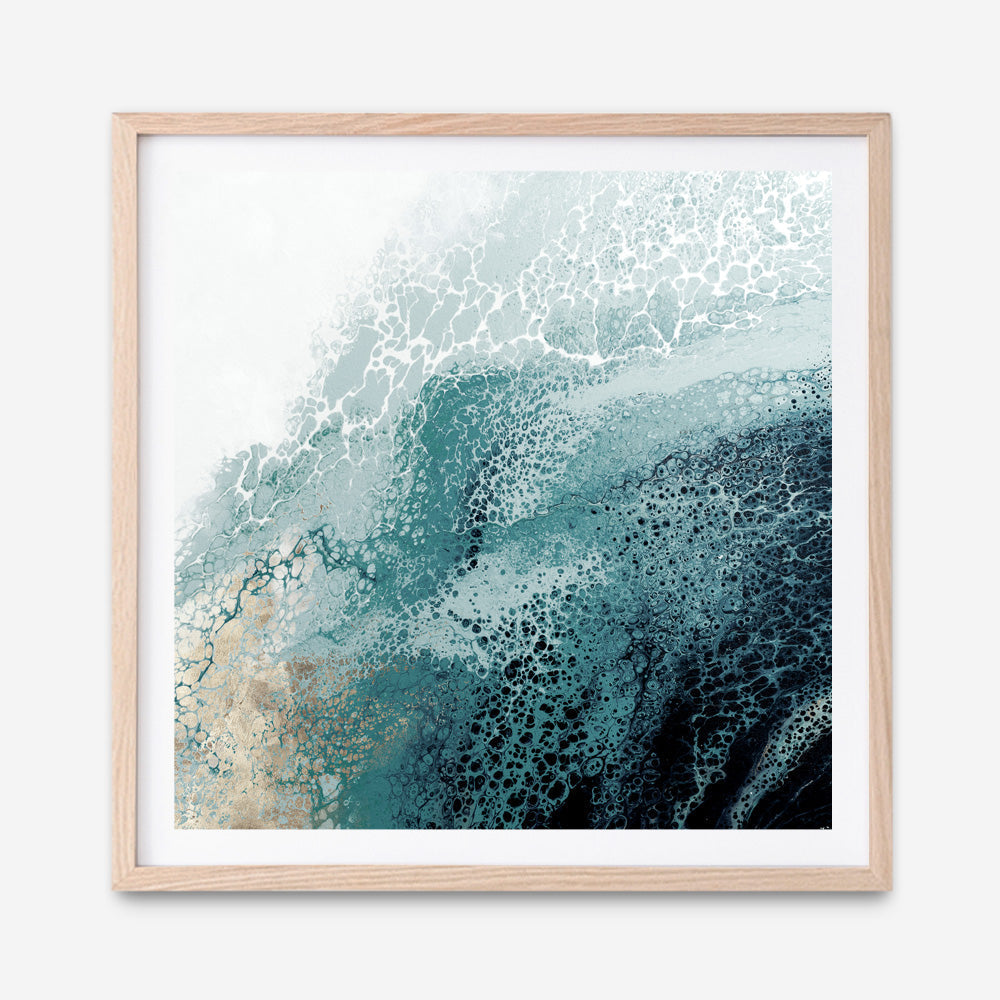 Shop Teal Aisa Teal Version (Square) Art Print a painted abstract themed wall art print from The Print Emporium wall artwork collection - Buy Australian made fine art painting style poster and framed prints for the home and your interior decor room, TPE-PC-HB007-AP