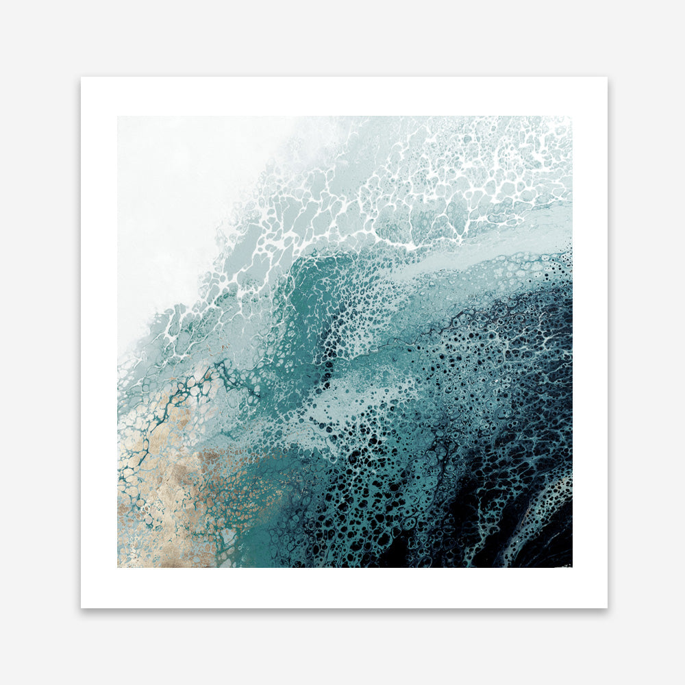 Shop Teal Aisa Teal Version (Square) Art Print a painted abstract themed wall art print from The Print Emporium wall artwork collection - Buy Australian made fine art painting style poster and framed prints for the home and your interior decor room, TPE-PC-HB007-AP