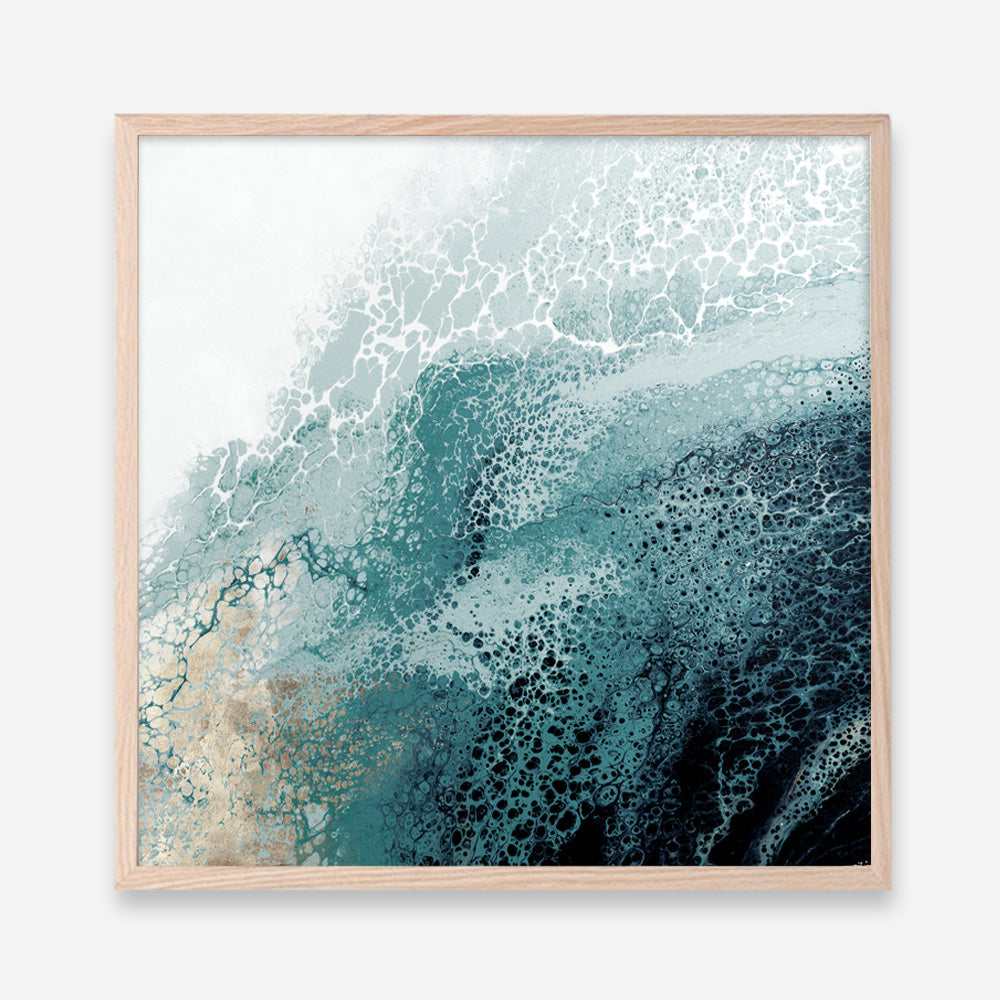Shop Teal Aisa Teal Version (Square) Art Print a painted abstract themed wall art print from The Print Emporium wall artwork collection - Buy Australian made fine art painting style poster and framed prints for the home and your interior decor room, TPE-PC-HB007-AP