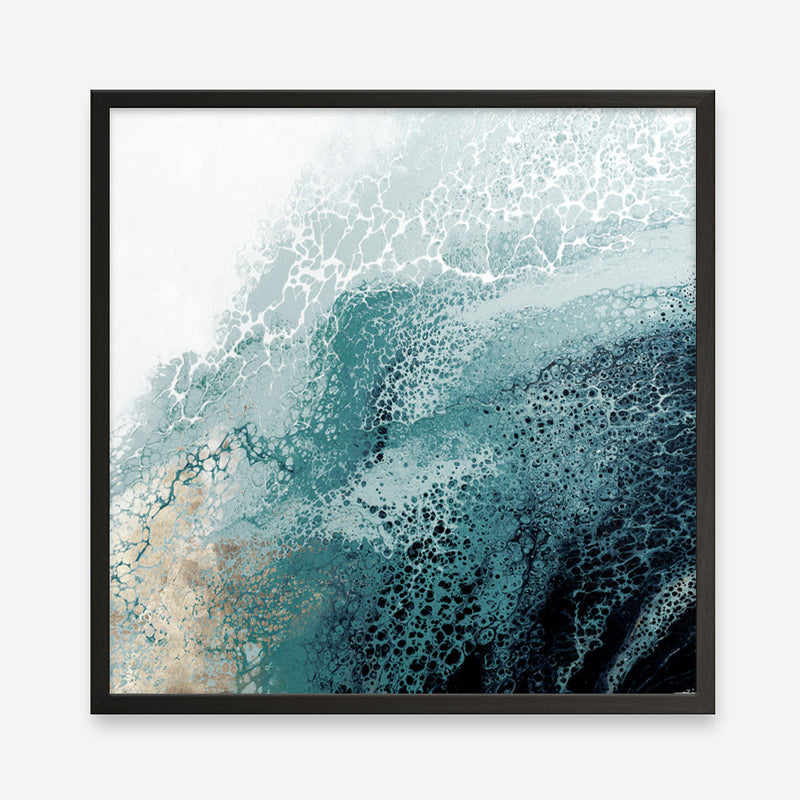 Shop Teal Aisa Teal Version (Square) Art Print a painted abstract themed wall art print from The Print Emporium wall artwork collection - Buy Australian made fine art painting style poster and framed prints for the home and your interior decor room, TPE-PC-HB007-AP