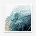 Shop Teal Aisa Teal Version (Square) Art Print a painted abstract themed wall art print from The Print Emporium wall artwork collection - Buy Australian made fine art painting style poster and framed prints for the home and your interior decor room, TPE-PC-HB007-AP