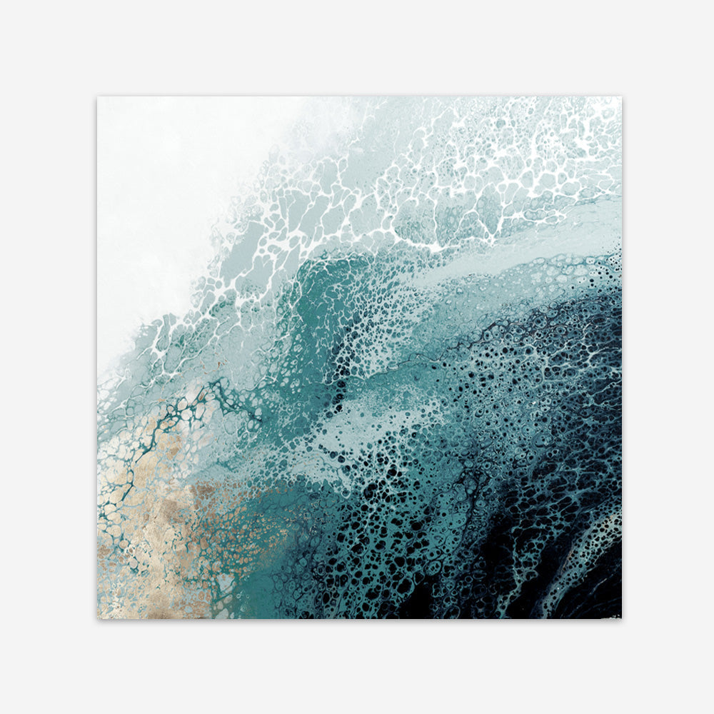 Shop Teal Aisa Teal Version (Square) Art Print a painted abstract themed wall art print from The Print Emporium wall artwork collection - Buy Australian made fine art painting style poster and framed prints for the home and your interior decor room, TPE-PC-HB007-AP