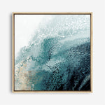 Shop Teal Aisa Teal Version (Square) Canvas Print a painted abstract themed framed canvas wall art print from The Print Emporium artwork collection - Buy Australian made fine art painting style stretched canvas prints for the home and your interior decor space, TPE-PC-HB007-CA-40X40-NF