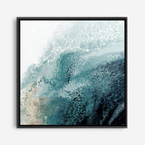 Shop Teal Aisa Teal Version (Square) Canvas Print a painted abstract themed framed canvas wall art print from The Print Emporium artwork collection - Buy Australian made fine art painting style stretched canvas prints for the home and your interior decor space, TPE-PC-HB007-CA-40X40-NF