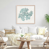 Shop Teal Coral II (Square) Art Print a painted style wall art print from The Print Emporium wall artwork collection - Buy Australian made fine art painting style poster and framed prints for the home and your interior decor room, TPE-PC-WL428-AP