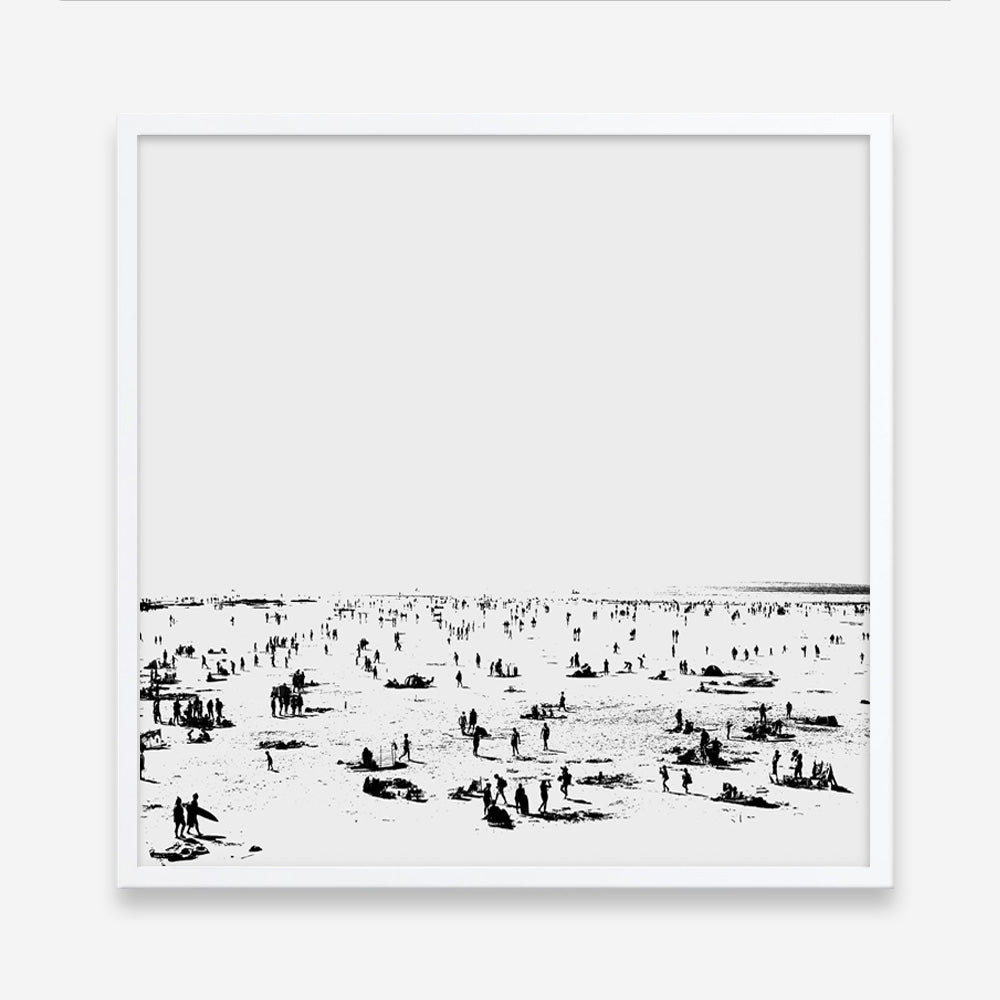 Shop The Beach (Square) Art Print a painted abstract themed wall art print from The Print Emporium wall artwork collection - Buy Australian made fine art painting style poster and framed prints for the home and your interior decor room, TPE-DH-177-AP