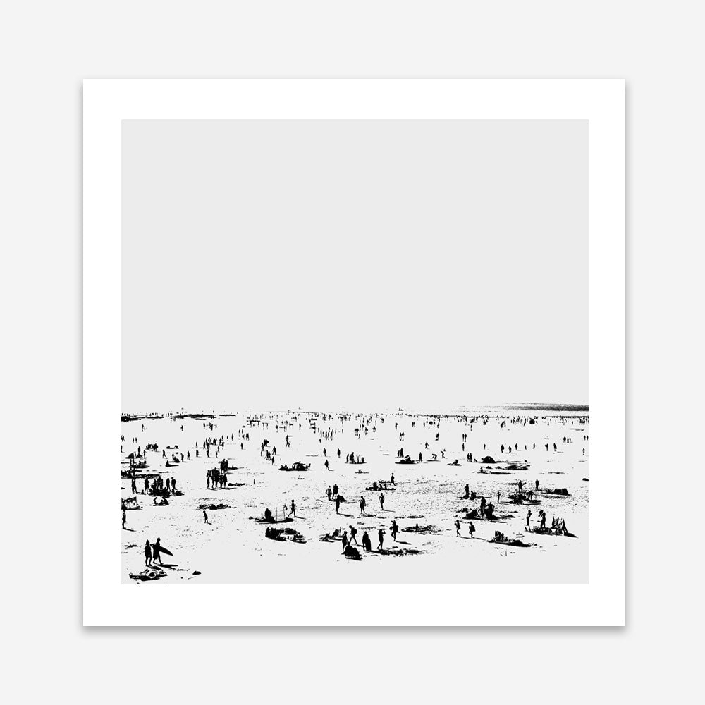 Shop The Beach (Square) Art Print a painted abstract themed wall art print from The Print Emporium wall artwork collection - Buy Australian made fine art painting style poster and framed prints for the home and your interior decor room, TPE-DH-177-AP