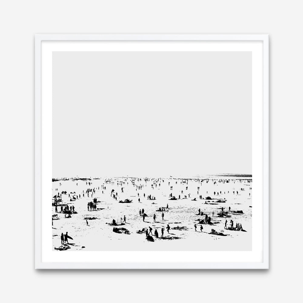 Shop The Beach (Square) Art Print a painted abstract themed wall art print from The Print Emporium wall artwork collection - Buy Australian made fine art painting style poster and framed prints for the home and your interior decor room, TPE-DH-177-AP
