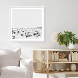 Shop The Beach (Square) Art Print a painted abstract themed wall art print from The Print Emporium wall artwork collection - Buy Australian made fine art painting style poster and framed prints for the home and your interior decor room, TPE-DH-177-AP