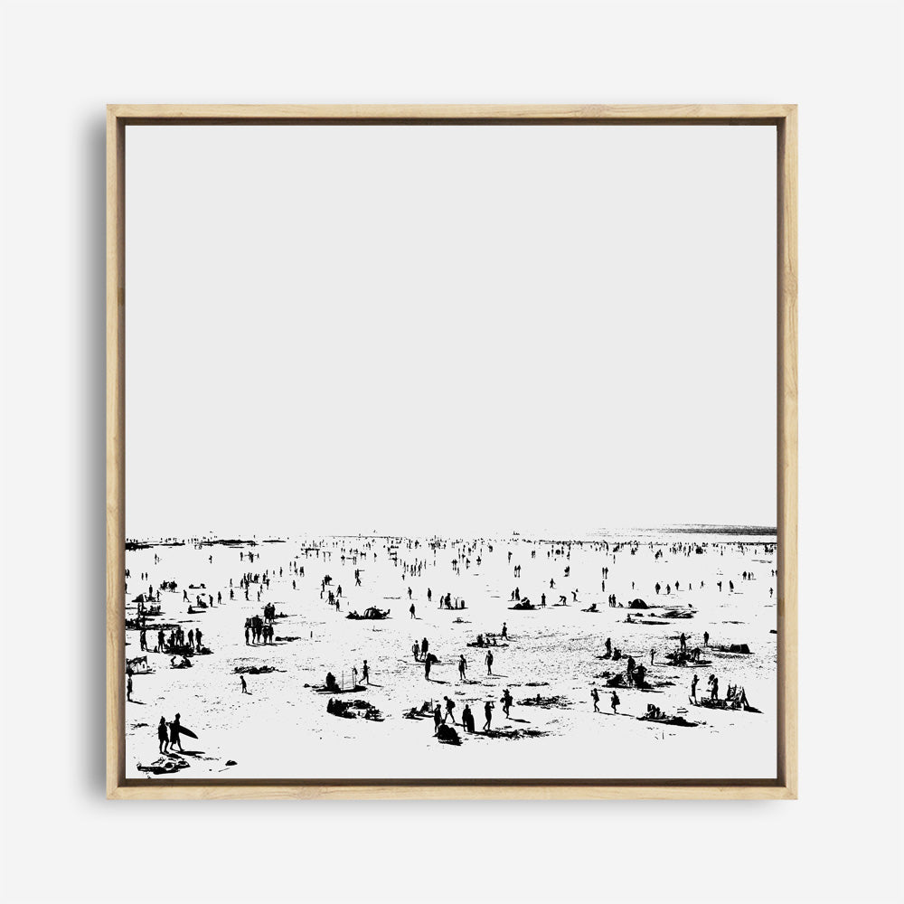 Shop The Beach (Square) Canvas Print a painted abstract themed framed canvas wall art print from The Print Emporium artwork collection - Buy Australian made fine art painting style stretched canvas prints for the home and your interior decor space, TPE-DH-177-CA-40X40-NF