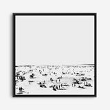 Shop The Beach (Square) Canvas Print a painted abstract themed framed canvas wall art print from The Print Emporium artwork collection - Buy Australian made fine art painting style stretched canvas prints for the home and your interior decor space, TPE-DH-177-CA-40X40-NF