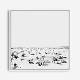 Shop The Beach (Square) Canvas Print a painted abstract themed framed canvas wall art print from The Print Emporium artwork collection - Buy Australian made fine art painting style stretched canvas prints for the home and your interior decor space, TPE-DH-177-CA-40X40-NF