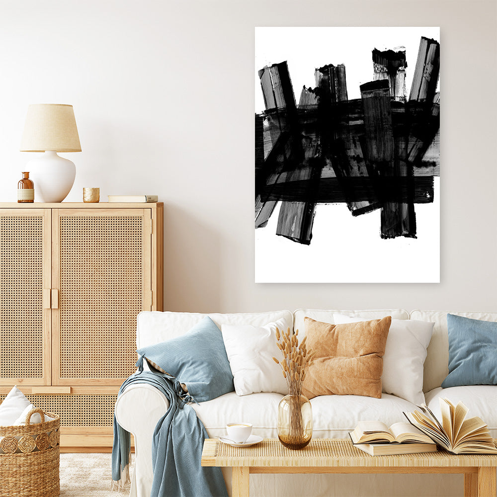 Shop The Neighbourhood Canvas Print a painted abstract themed framed canvas wall art print from The Print Emporium artwork collection - Buy Australian made fine art painting style stretched canvas prints for the home and your interior decor space, TPE-PC-PI109-CA-35X46-NF