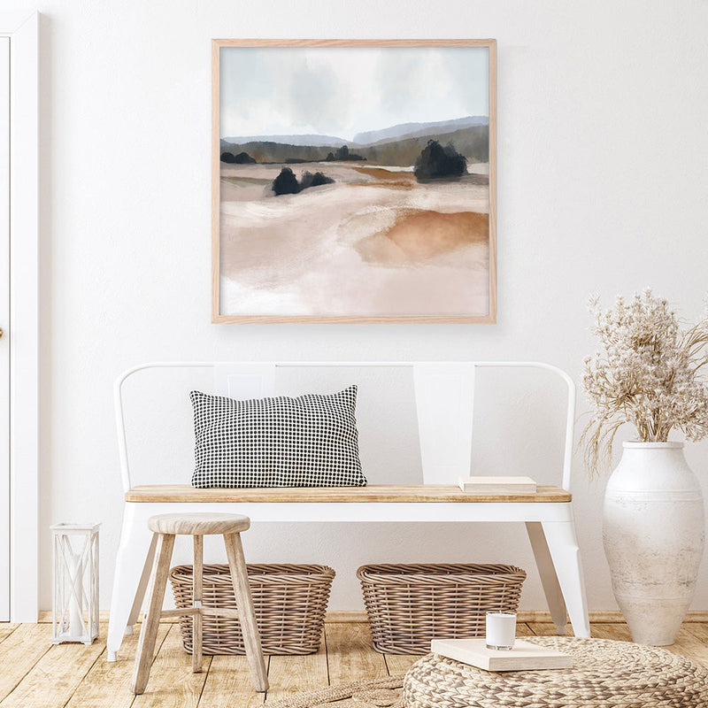 Shop The Ranch (Square) Art Print a painted abstract themed wall art print from The Print Emporium wall artwork collection - Buy Australian made fine art painting style poster and framed prints for the home and your interior decor room, TPE-DH-178-AP