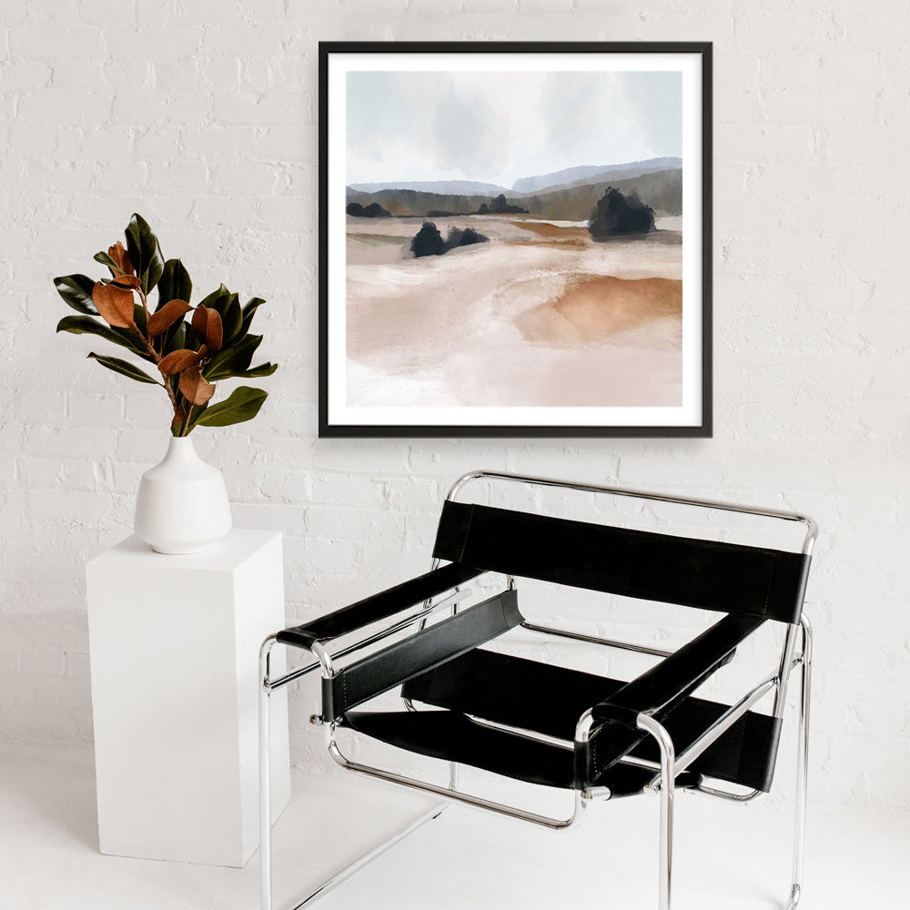 Shop The Ranch (Square) Art Print a painted abstract themed wall art print from The Print Emporium wall artwork collection - Buy Australian made fine art painting style poster and framed prints for the home and your interior decor room, TPE-DH-178-AP