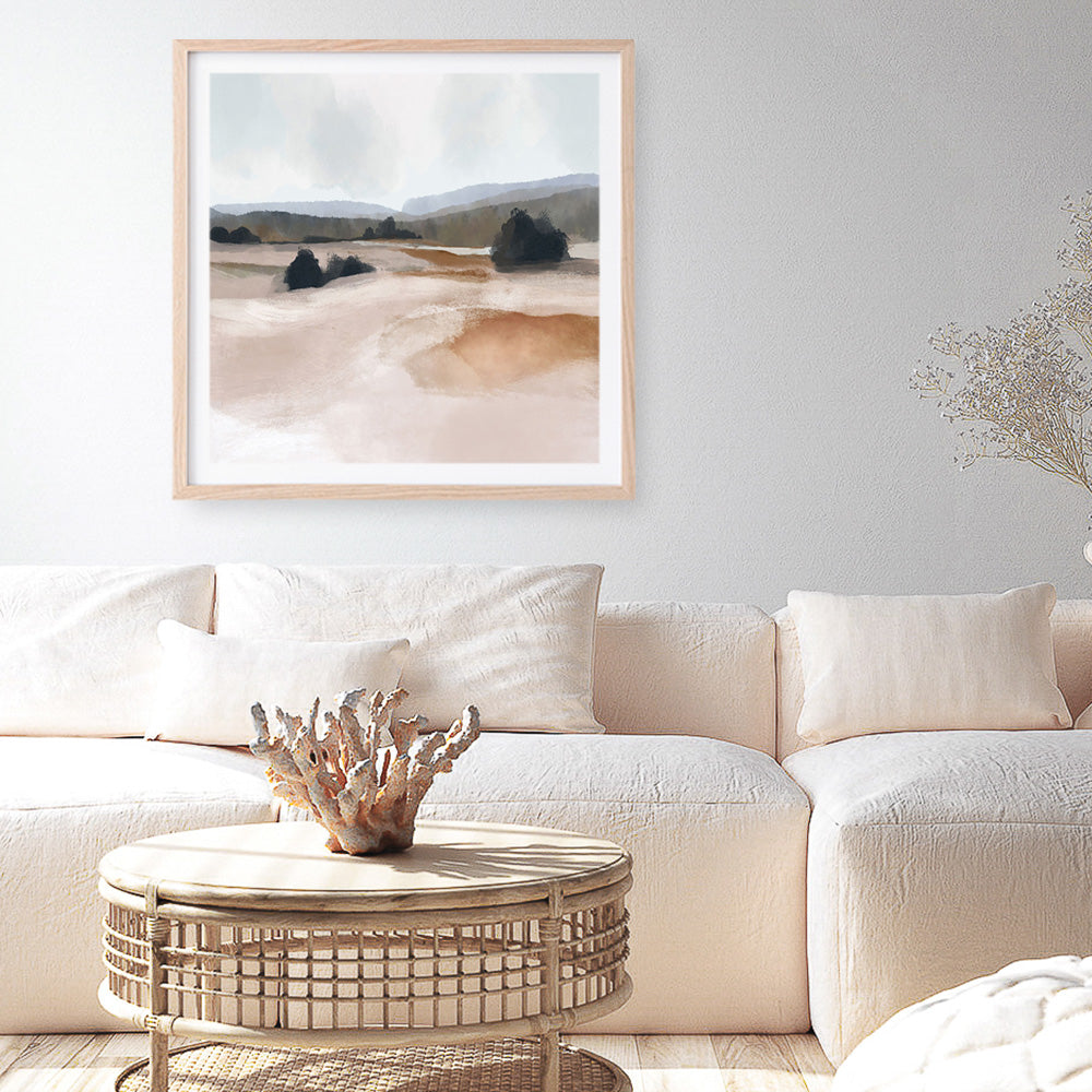 Shop The Ranch (Square) Art Print a painted abstract themed wall art print from The Print Emporium wall artwork collection - Buy Australian made fine art painting style poster and framed prints for the home and your interior decor room, TPE-DH-178-AP
