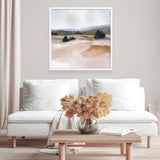 Shop The Ranch (Square) Art Print a painted abstract themed wall art print from The Print Emporium wall artwork collection - Buy Australian made fine art painting style poster and framed prints for the home and your interior decor room, TPE-DH-178-AP