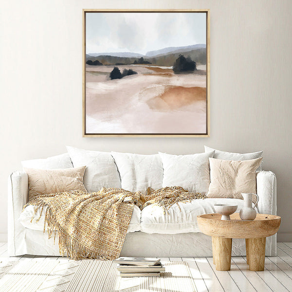 Shop The Ranch (Square) Canvas Print a painted abstract themed framed canvas wall art print from The Print Emporium artwork collection - Buy Australian made fine art painting style stretched canvas prints for the home and your interior decor space, TPE-DH-178-CA-40X40-NF