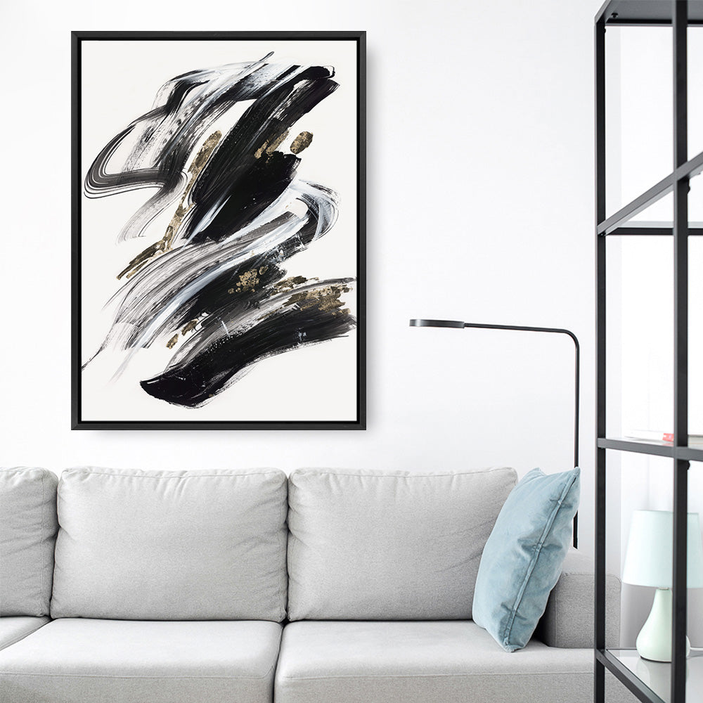 Shop The Stenographic Forn I Canvas Print a painted abstract themed framed canvas wall art print from The Print Emporium artwork collection - Buy Australian made fine art painting style stretched canvas prints for the home and your interior decor space, TPE-PC-LE208-CA-35X46-NF