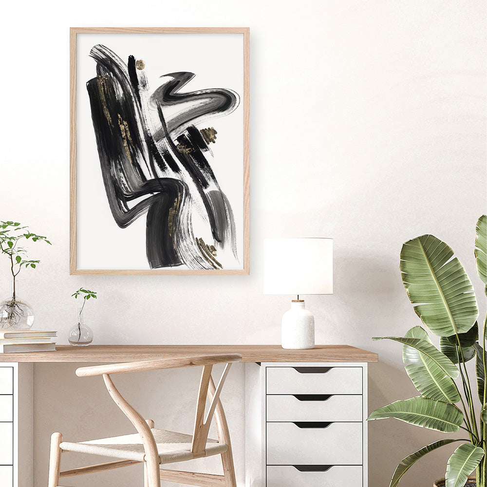 Shop The Stenographic Forn II Art Print a painted abstract themed wall art print from The Print Emporium wall artwork collection - Buy Australian made fine art painting style poster and framed prints for the home and your interior decor room, TPE-PC-LE209-AP