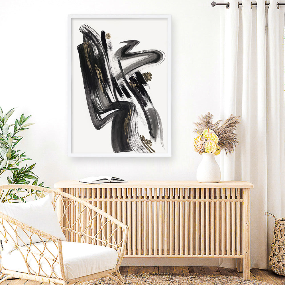 Shop The Stenographic Forn II Art Print a painted abstract themed wall art print from The Print Emporium wall artwork collection - Buy Australian made fine art painting style poster and framed prints for the home and your interior decor room, TPE-PC-LE209-AP