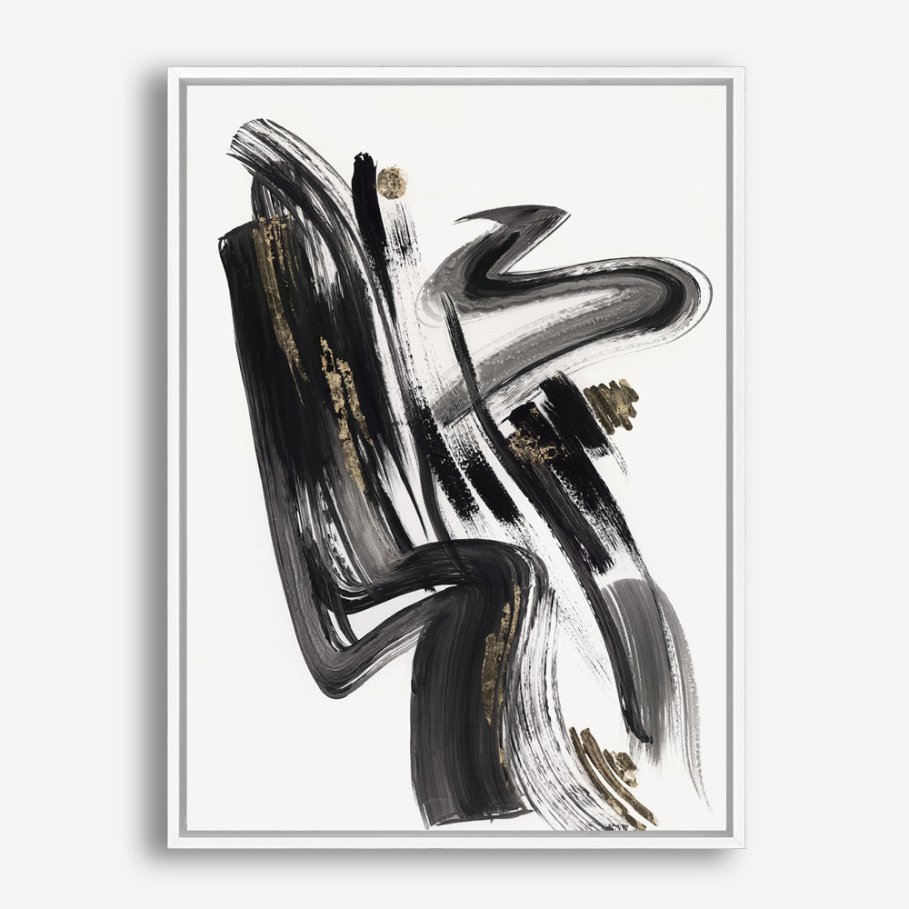 Shop The Stenographic Forn II Canvas Print a painted abstract themed framed canvas wall art print from The Print Emporium artwork collection - Buy Australian made fine art painting style stretched canvas prints for the home and your interior decor space, TPE-PC-LE209-CA-35X46-NF