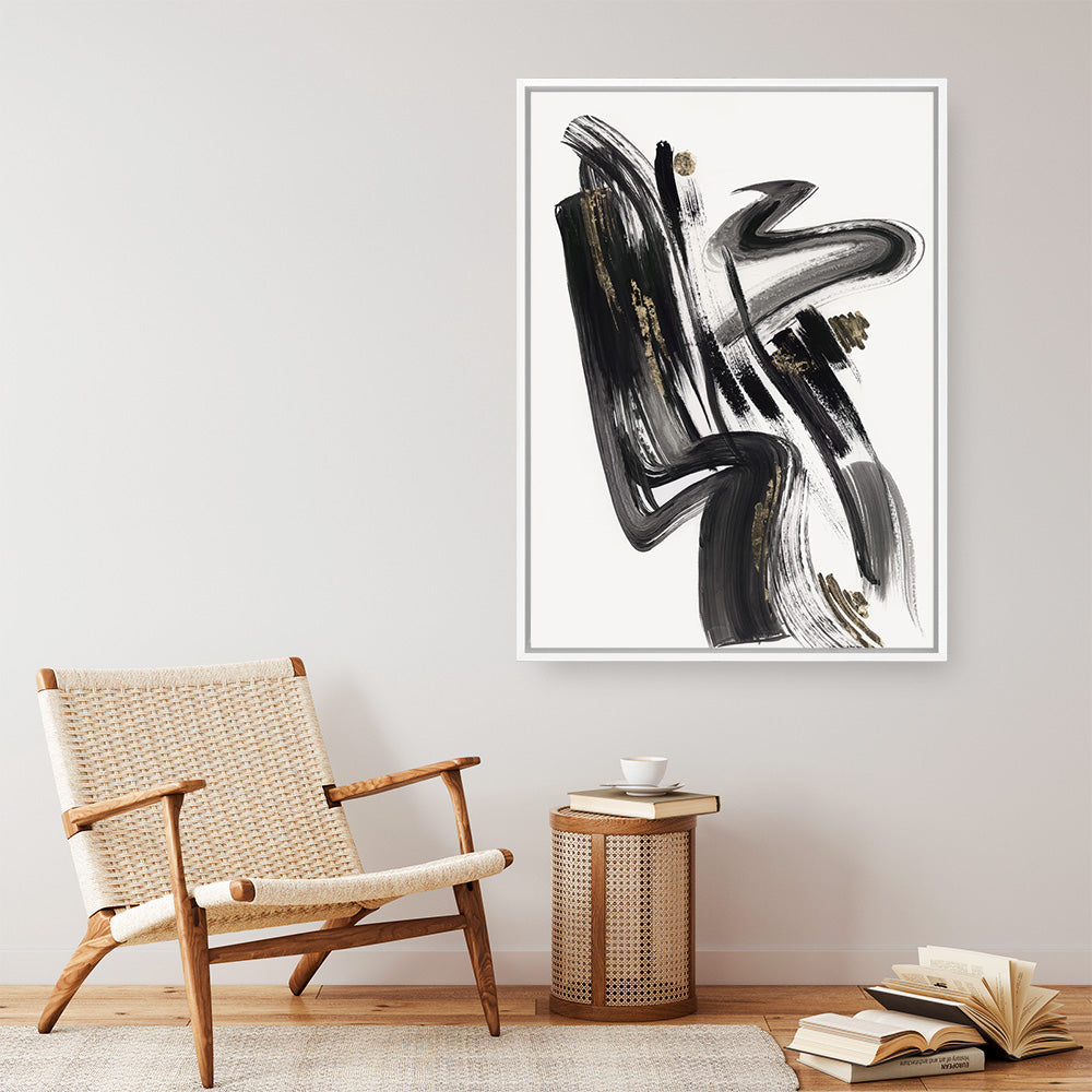 Shop The Stenographic Forn II Canvas Print a painted abstract themed framed canvas wall art print from The Print Emporium artwork collection - Buy Australian made fine art painting style stretched canvas prints for the home and your interior decor space, TPE-PC-LE209-CA-35X46-NF
