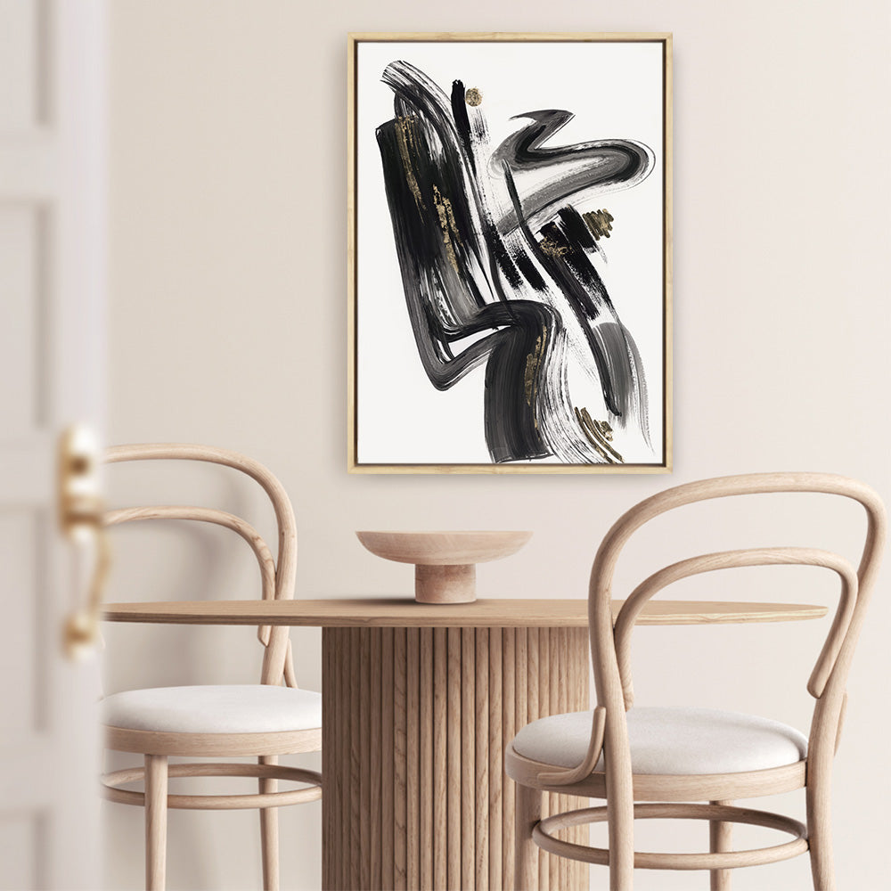 Shop The Stenographic Forn II Canvas Print a painted abstract themed framed canvas wall art print from The Print Emporium artwork collection - Buy Australian made fine art painting style stretched canvas prints for the home and your interior decor space, TPE-PC-LE209-CA-35X46-NF