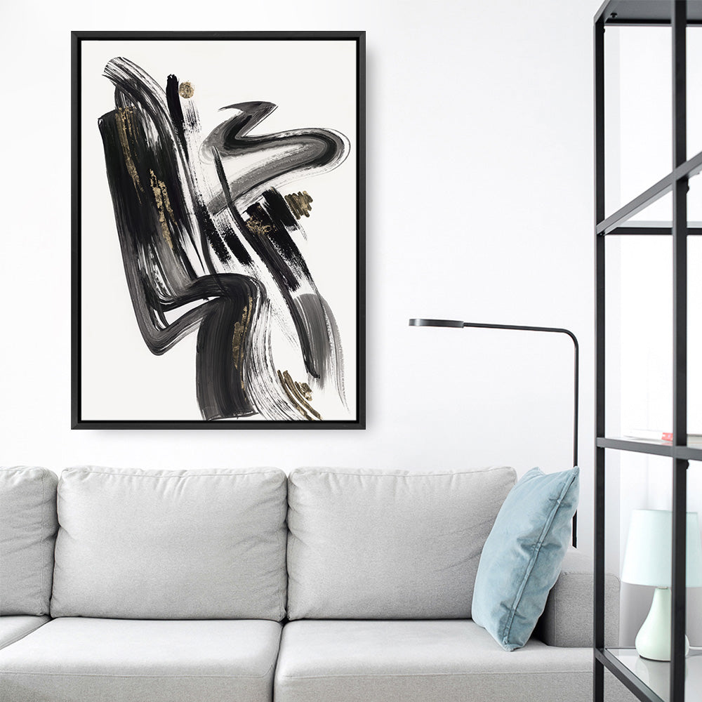Shop The Stenographic Forn II Canvas Print a painted abstract themed framed canvas wall art print from The Print Emporium artwork collection - Buy Australian made fine art painting style stretched canvas prints for the home and your interior decor space, TPE-PC-LE209-CA-35X46-NF