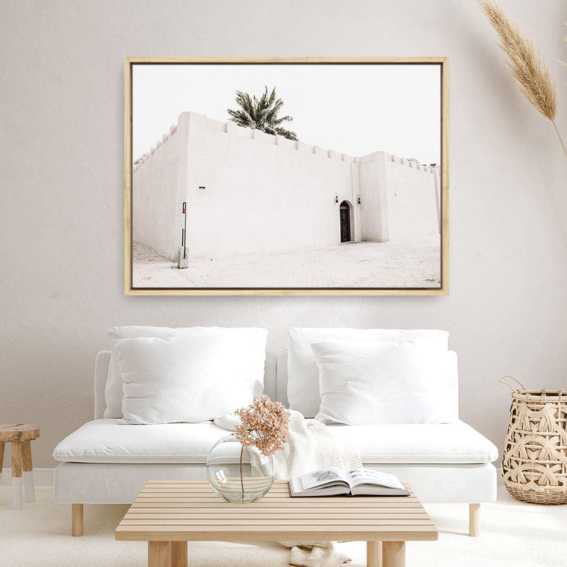 Shop The White Casa Photo Canvas Print a coastal themed photography framed stretched canvas print from The Print Emporium wall artwork collection - Buy Australian made prints for the home and your interior decor space, TPE-1050-CA-35X46-NF