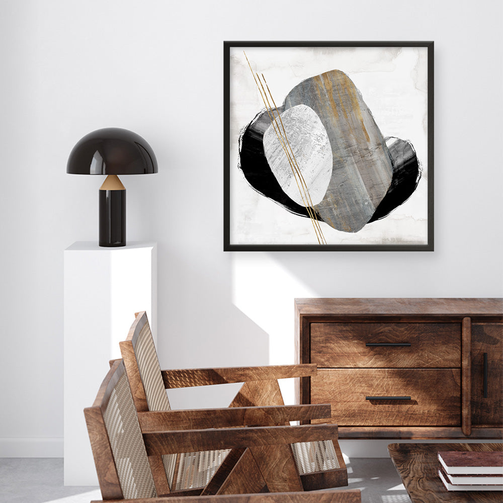 Shop Through Dimensions I (Square) Art Print a painted abstract themed wall art print from The Print Emporium wall artwork collection - Buy Australian made fine art painting style poster and framed prints for the home and your interior decor room, TPE-PC-PG991-AP