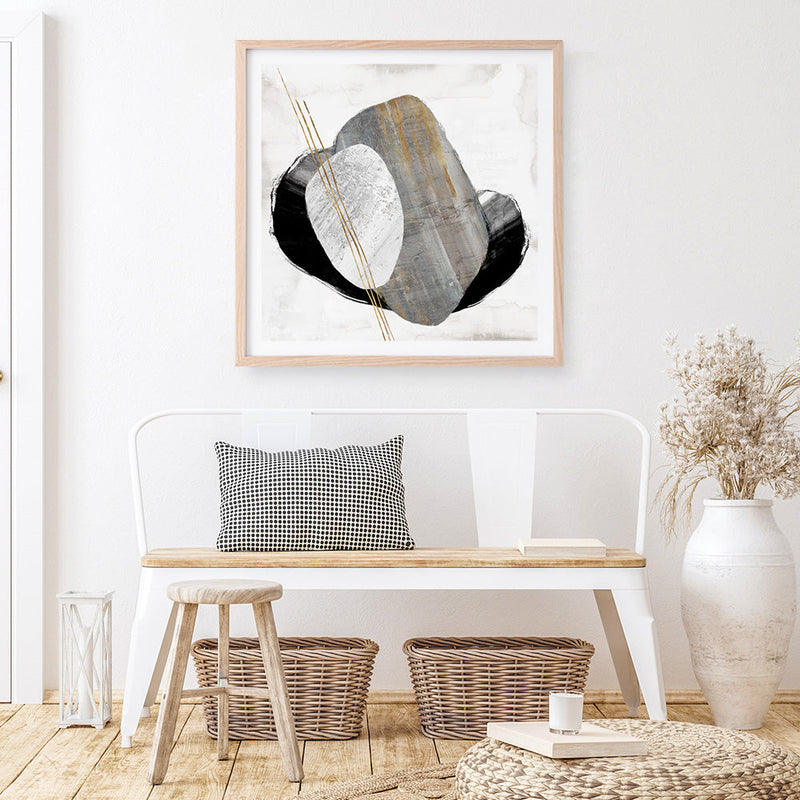 Shop Through Dimensions I (Square) Art Print a painted abstract themed wall art print from The Print Emporium wall artwork collection - Buy Australian made fine art painting style poster and framed prints for the home and your interior decor room, TPE-PC-PG991-AP