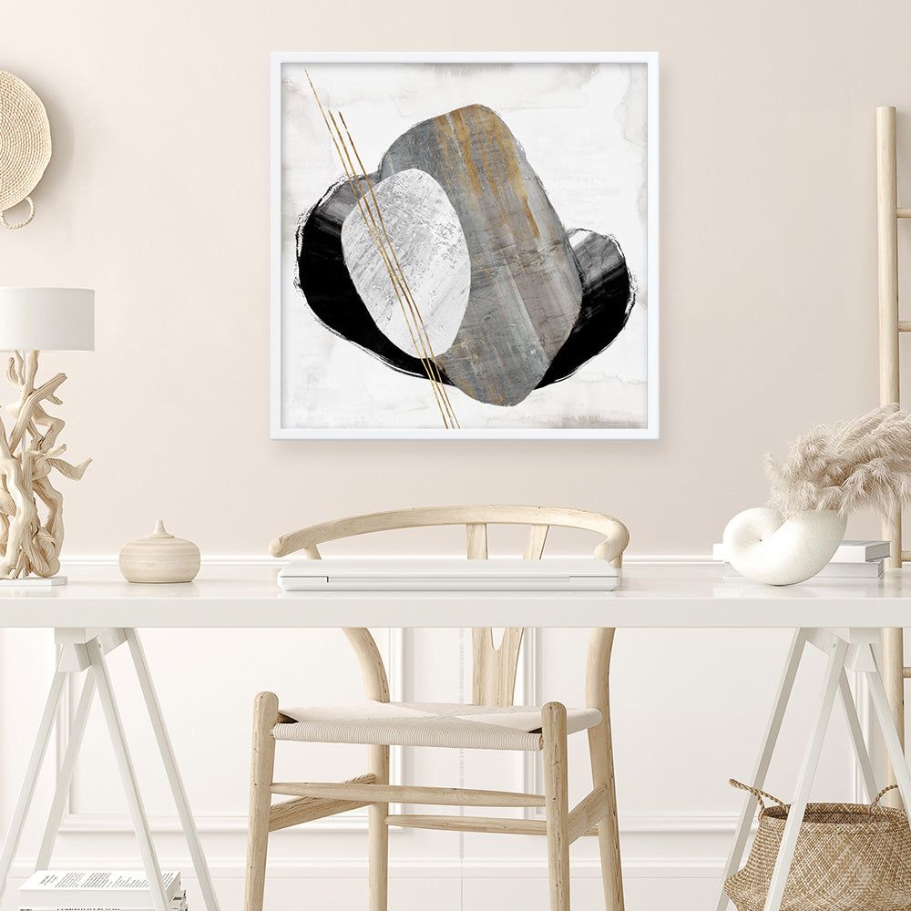 Shop Through Dimensions I (Square) Art Print a painted abstract themed wall art print from The Print Emporium wall artwork collection - Buy Australian made fine art painting style poster and framed prints for the home and your interior decor room, TPE-PC-PG991-AP