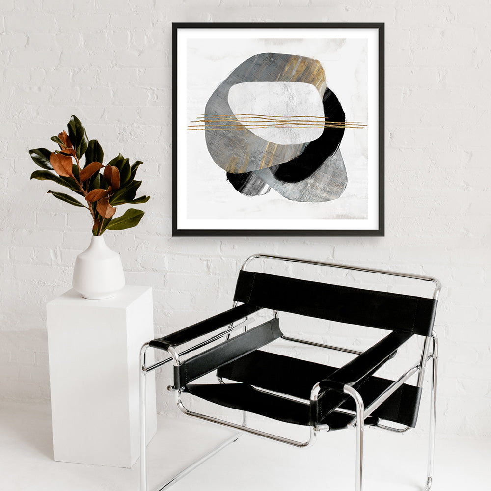Shop Through Dimensions II (Square) Art Print a painted abstract themed wall art print from The Print Emporium wall artwork collection - Buy Australian made fine art painting style poster and framed prints for the home and your interior decor room, TPE-PC-PG992A-AP