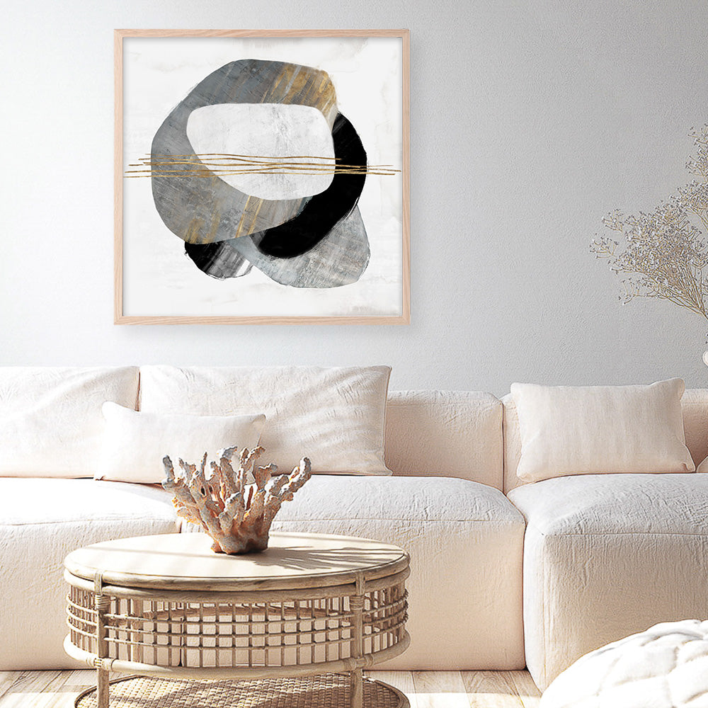 Shop Through Dimensions II (Square) Art Print a painted abstract themed wall art print from The Print Emporium wall artwork collection - Buy Australian made fine art painting style poster and framed prints for the home and your interior decor room, TPE-PC-PG992A-AP