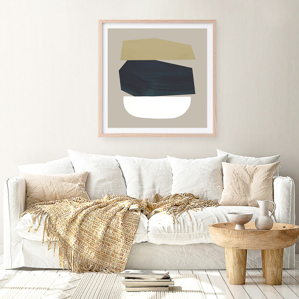 Shop Toned (Square) Art Print a painted abstract themed wall art print from The Print Emporium wall artwork collection - Buy Australian made fine art painting style poster and framed prints for the home and your interior decor room, TPE-DH-330-AP