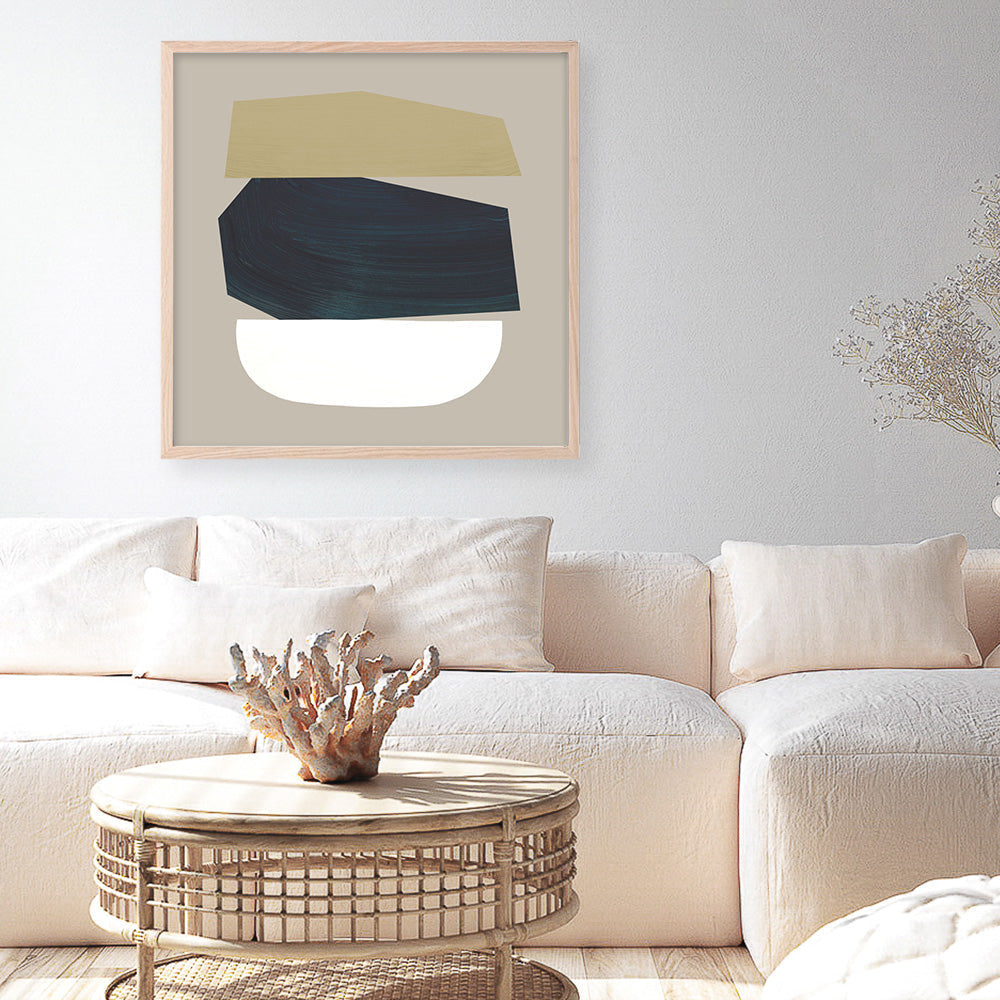 Shop Toned (Square) Art Print a painted abstract themed wall art print from The Print Emporium wall artwork collection - Buy Australian made fine art painting style poster and framed prints for the home and your interior decor room, TPE-DH-330-AP