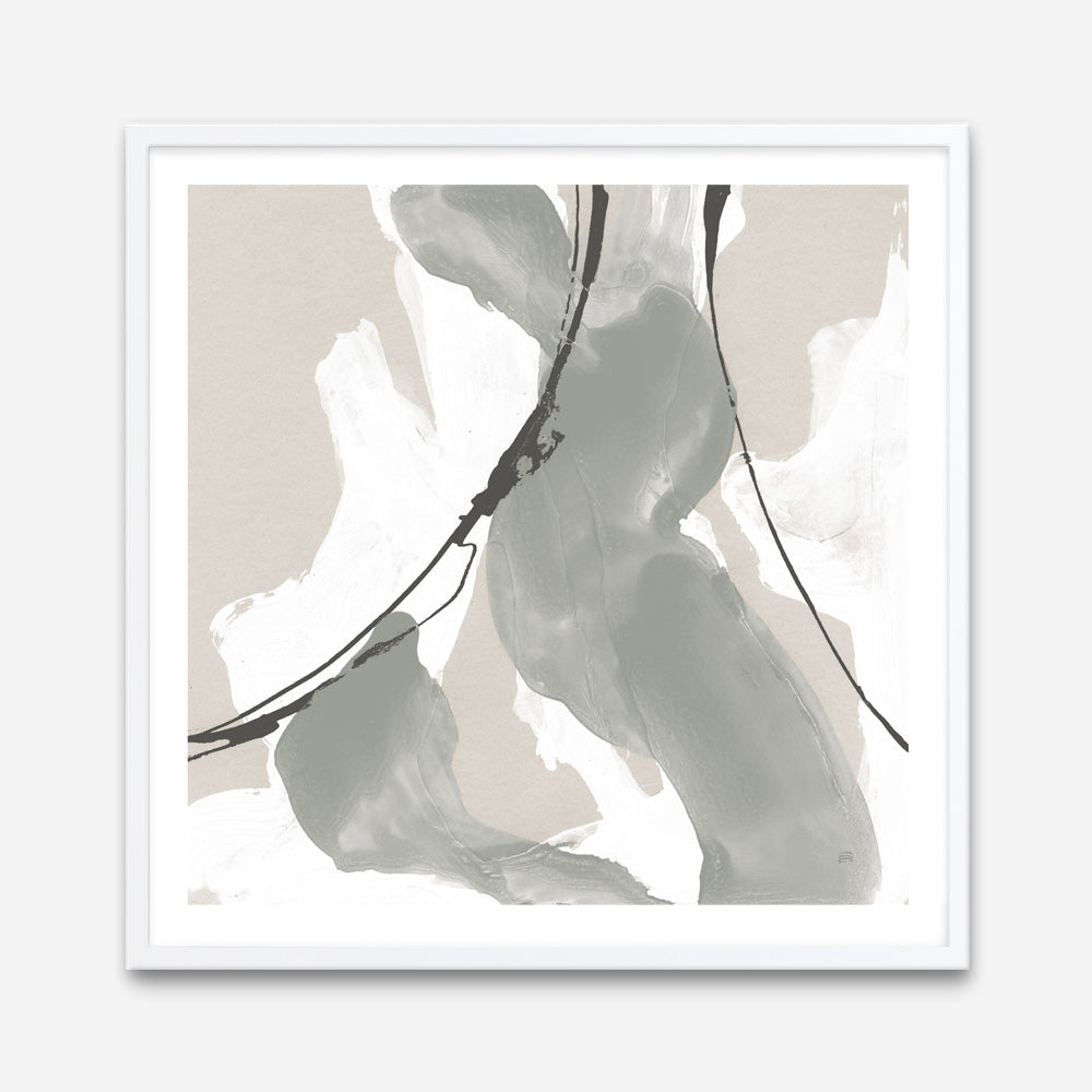 Shop Touch of Gray II (Square) Art Print a painted abstract themed wall art print from The Print Emporium wall artwork collection - Buy Australian made fine art painting style poster and framed prints for the home and your interior decor room, TPE-WA-75156-AP