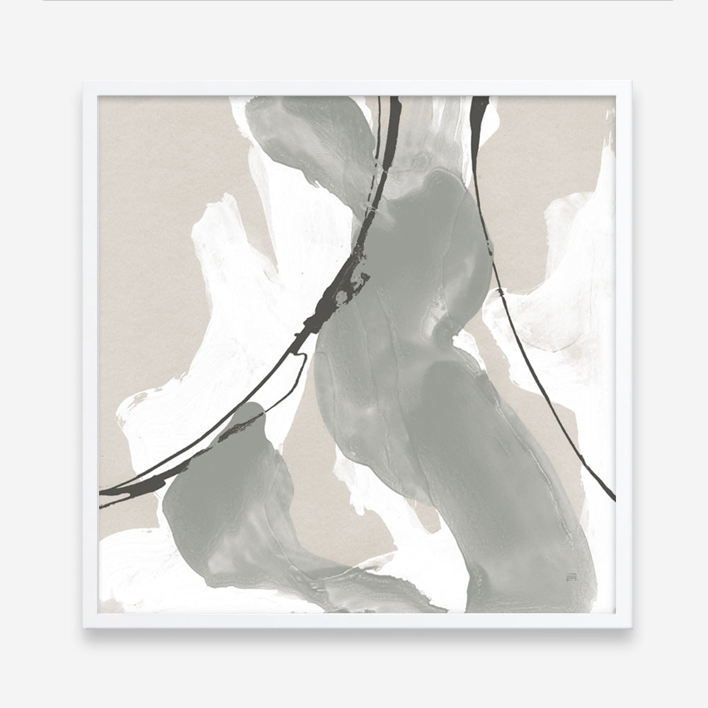 Shop Touch of Gray II (Square) Art Print a painted abstract themed wall art print from The Print Emporium wall artwork collection - Buy Australian made fine art painting style poster and framed prints for the home and your interior decor room, TPE-WA-75156-AP