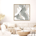 Shop Touch of Gray II (Square) Canvas Print a painted abstract themed framed canvas wall art print from The Print Emporium artwork collection - Buy Australian made fine art painting style stretched canvas prints for the home and your interior decor space, TPE-WA-75156-CA-40X40-NF