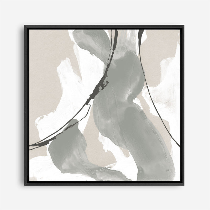 Shop Touch of Gray II (Square) Canvas Print a painted abstract themed framed canvas wall art print from The Print Emporium artwork collection - Buy Australian made fine art painting style stretched canvas prints for the home and your interior decor space, TPE-WA-75156-CA-40X40-NF